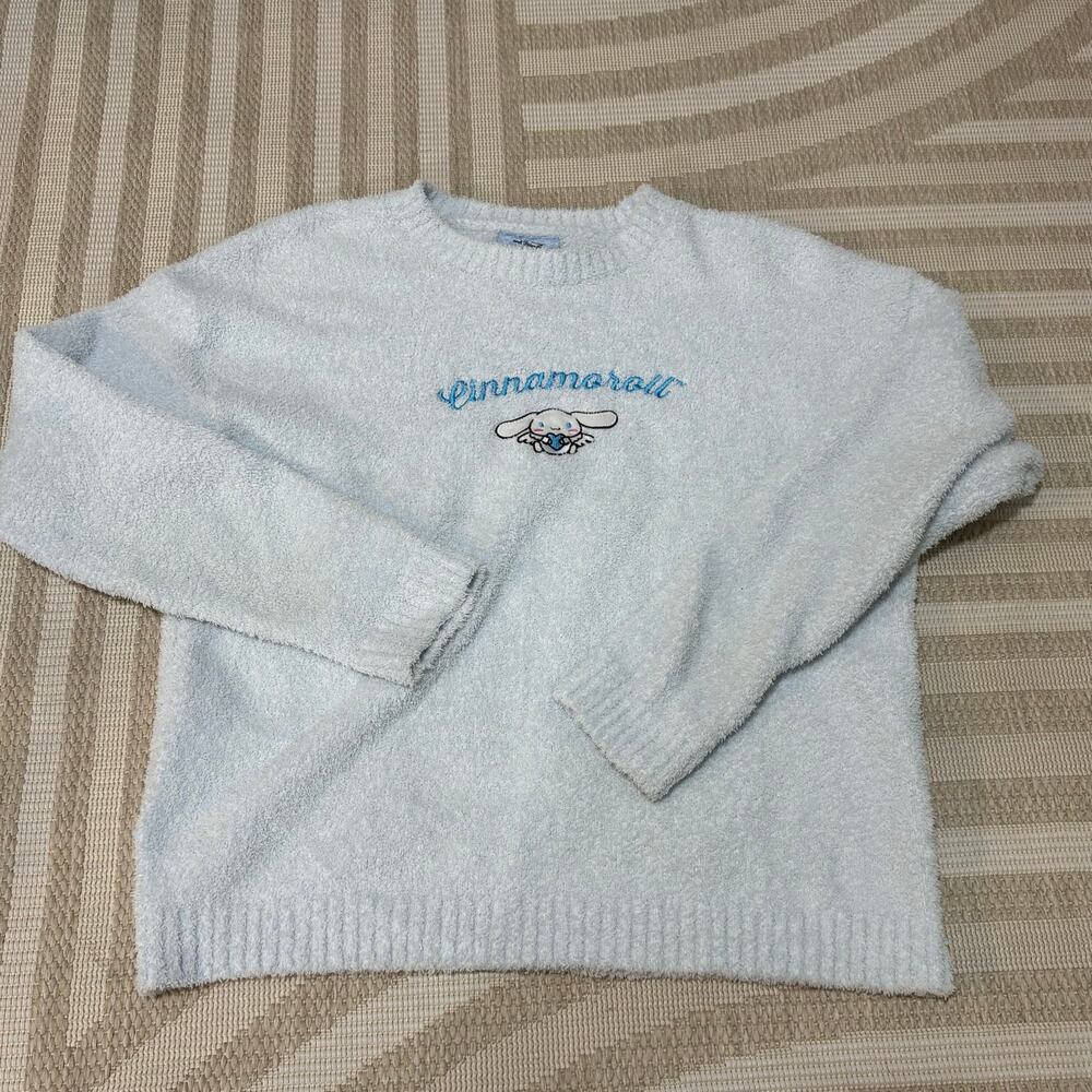 Hello Kitty & Friends Forever 21 Cinnamoroll Crewneck Fuzzy Pullover Size Large